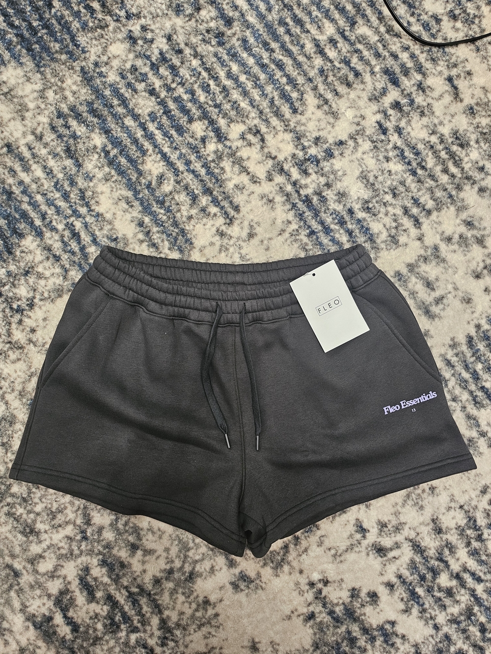 Fleo Essentials Women's Black Athletic Lounge Shorts